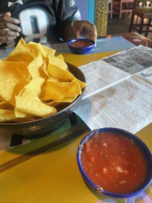 Chips and salsa!! Fresh