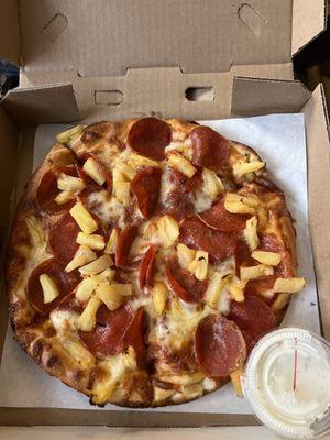 Pineapple Pepperoni Small Pizza