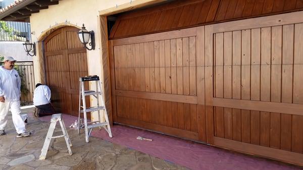 Refinished Garage Doors