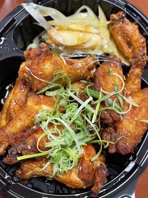 Crispy teriyaki wings