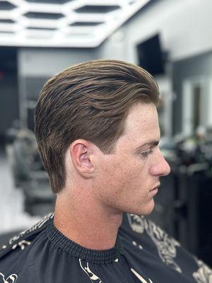 Mens scissor haircut