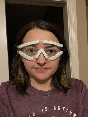 Sleep goggles to wear for a week