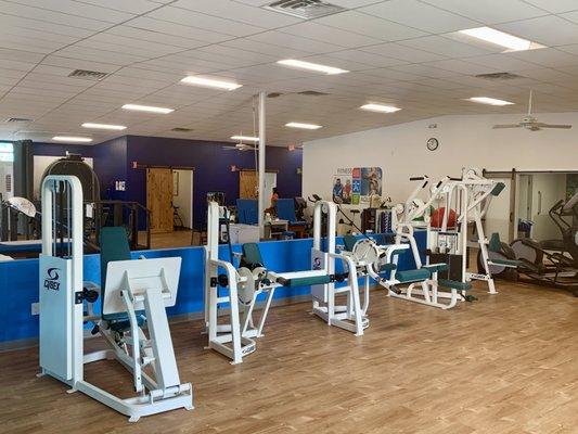 Part of the Fitness area. Come see John to get started on your fitness plan!