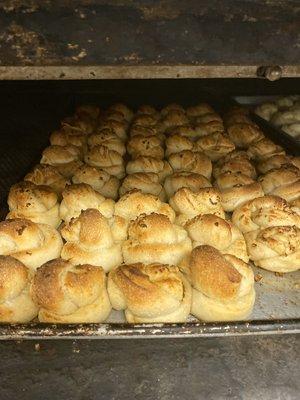 Now serving fresh out the oven garlic knots