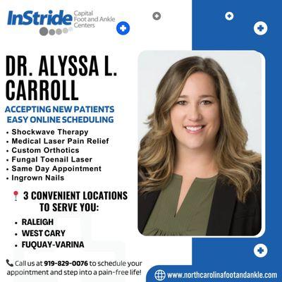 Dr. Alyssa Carroll, Raleigh Podiatrist