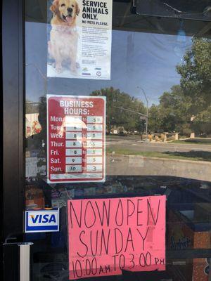 Front door signs