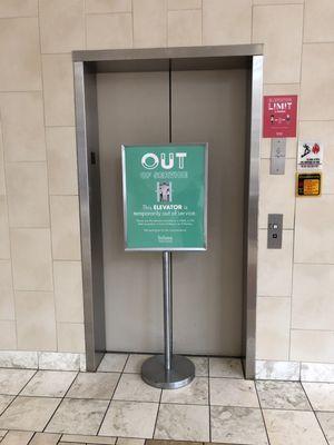 Out of order elevator....