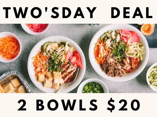 Deal, special, bibimbap