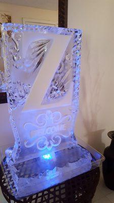 Personalized ice luge for my event.