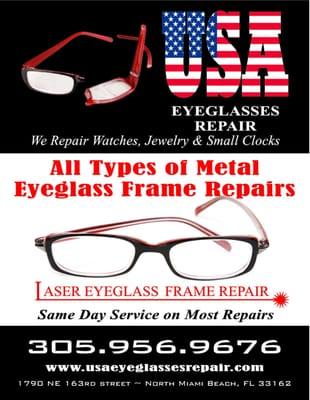 ad for eyeglasses repair