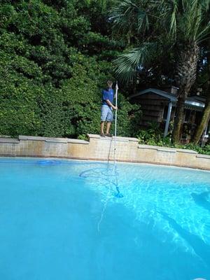 Trained pool service technicians