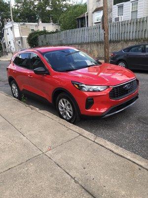 Our newest Vehicle and in the background is my Ford Fusion which was also purchased from Chapman Ford!