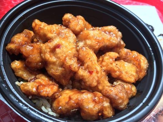 Orange chicken bowl