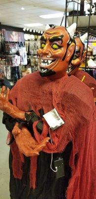 A devil costume at Spirit Halloween in Bay Ridge.