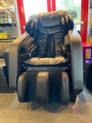 There's a massage chair in the wait area! Lol