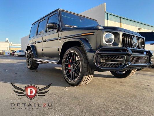 Ceramic Coating on Matte Black Mercedes AMG G63