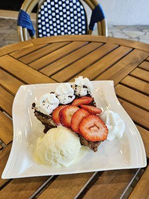 Chocolate Ganache Cake with Macadamia Nut Gelato