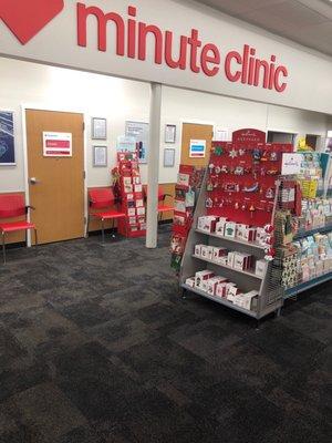 Minute clinic waiting area