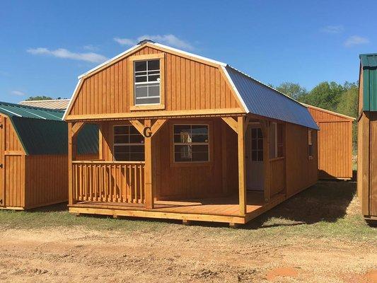 14x32 Custom Wrap-Around Lofted Barn Cabin