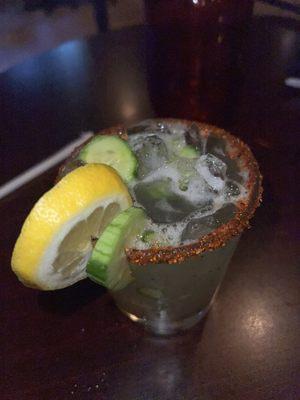 Spicy cucumber margarita