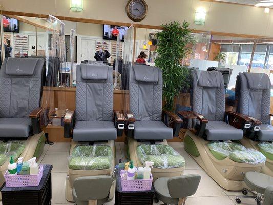 Gel polishes, new pedicure chairs,