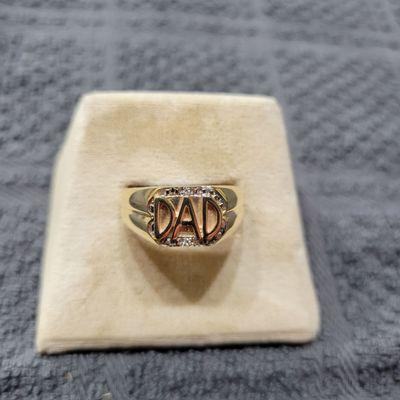 Yellow gold ring for Father's Day