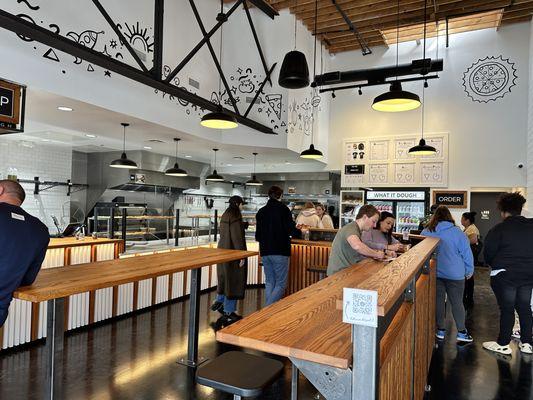 Standing table and counter top seating