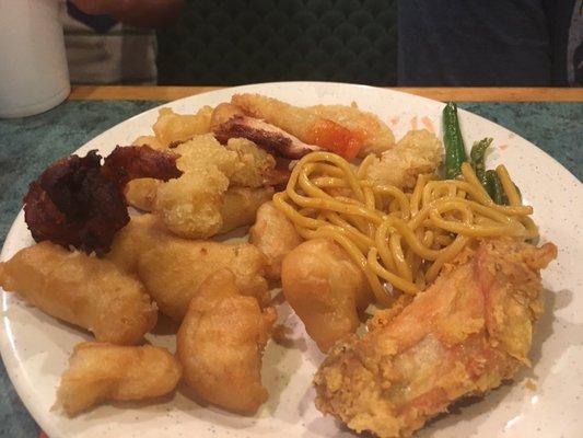 Fried things with yakisoba