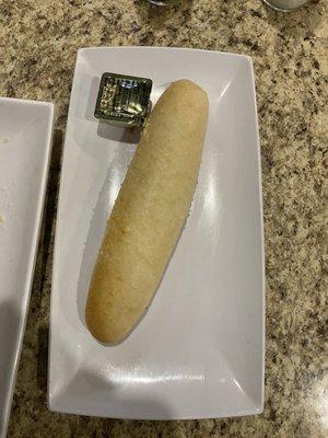 Bread stick comes with Chicken Parmigiana