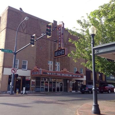 Outside the theatre