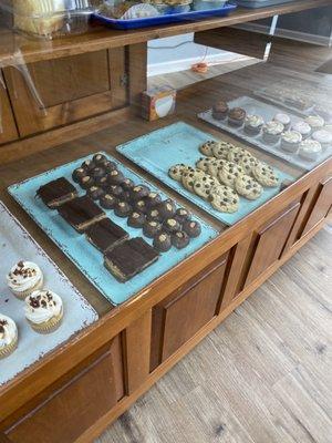 Cookies brownies and muffins