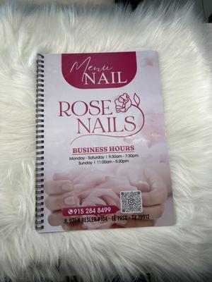 Rose Nails's Menu