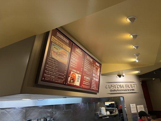 Menu/front counter