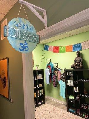 All natural and organic products are sold in the Spatopia gift shop