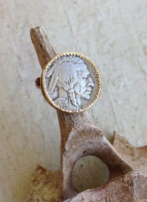 Indian Head Nickel Ring