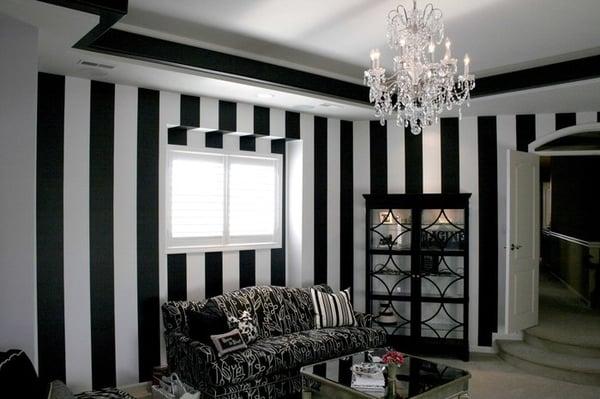 Bedroom - Woodwork, Walls, and Stripes