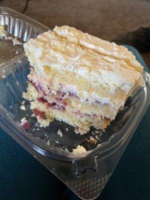 Raspberry something cake