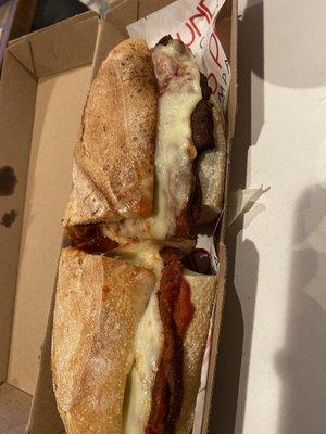 Eggplant parm hero