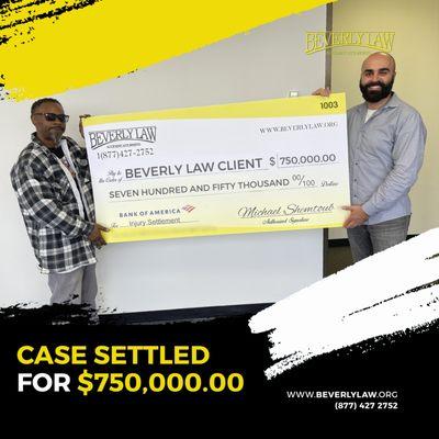 This is the results we get! 
 Another settlement, another happy client. we love to accomplish our mission, give you the best result