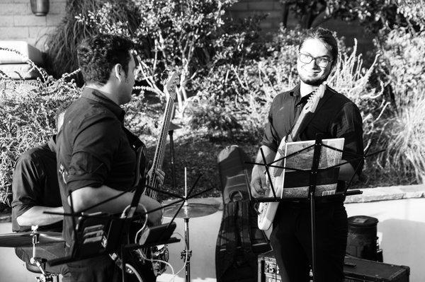 The Night Shift Band from Citrus College performed on our wedding day!