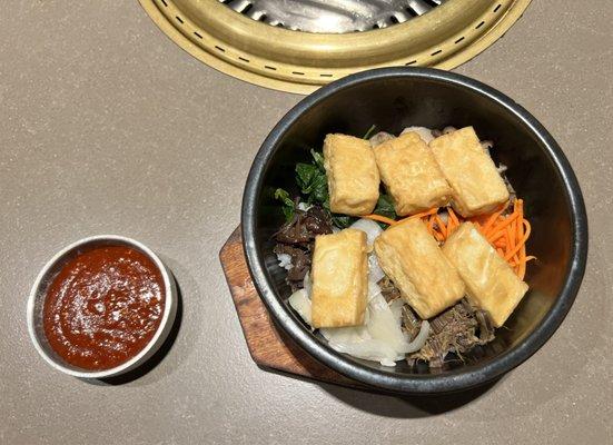 Tofu Bibimbap Veganized