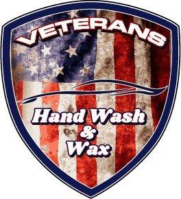 Veterans Hand Wash & Wax Logo and Shield of Service