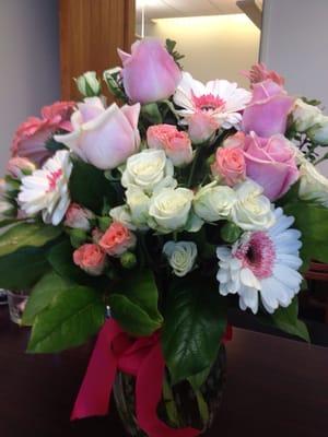 Pretty pink floral arrangement :)