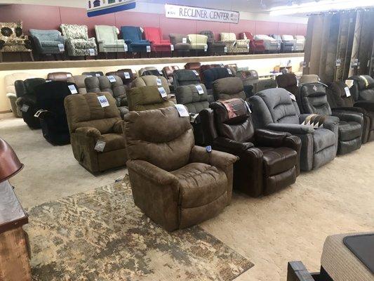 Selection of recliners