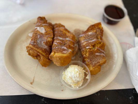 Cinnamon roll French toast - only order if you have a really sweet tooth!