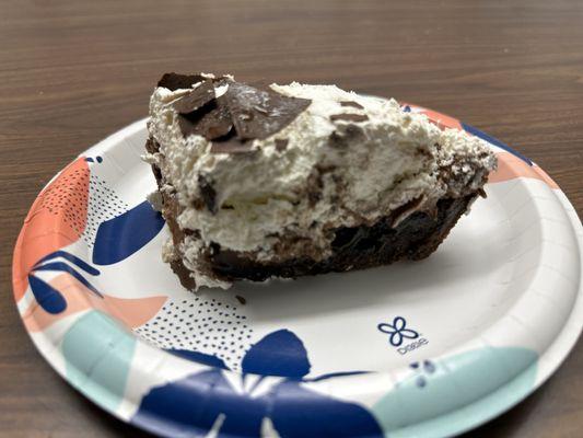 Slice - Triple Chocolate Cream Pie.