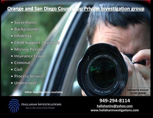 We are here to assist in any investigations you have!!