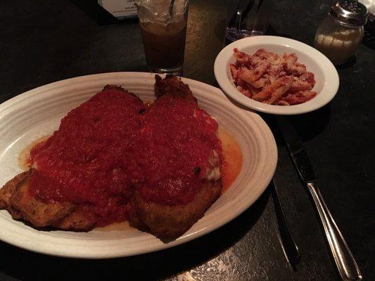 Connecticut's best chicken and eggplant parmigiana. Thank you Dominic and Louie!