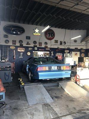 1991 Camaro smog testing.