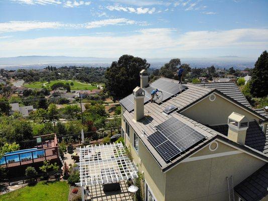 Northstar Solar installing solar on an Amazing day in the Bay Area